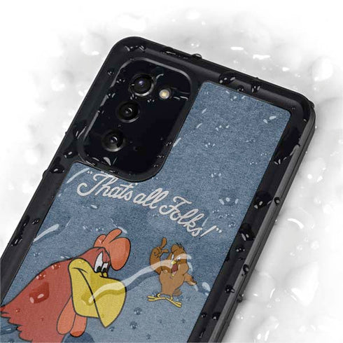 Looney Tunes Foghorn Leghorn Thats All Folks Galaxy Note20 5G Waterproof Case