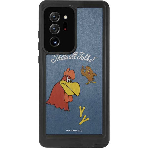 Looney Tunes Foghorn Leghorn Thats All Folks Galaxy Note20 Ultra 5G Waterproof Case