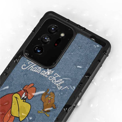 Looney Tunes Foghorn Leghorn Thats All Folks Galaxy Note20 Ultra 5G Waterproof Case