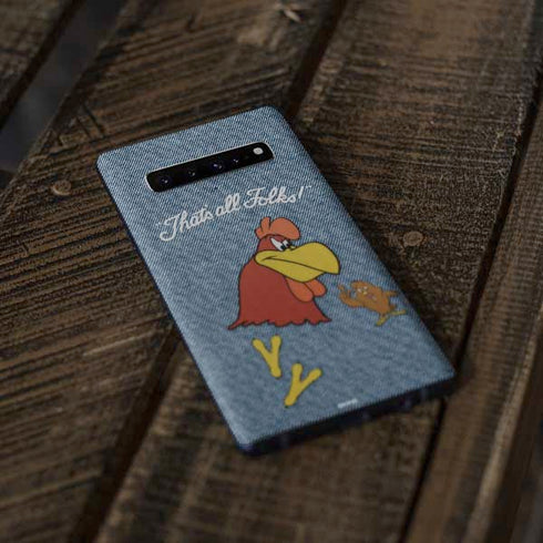 Looney Tunes Foghorn Leghorn Thats All Folks Galaxy S10 Skin