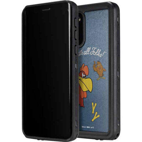 Looney Tunes Foghorn Leghorn Thats All Folks Galaxy S20 Plus Waterproof Case