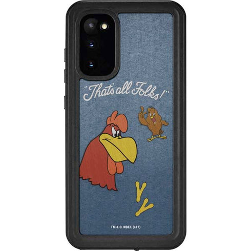 Looney Tunes Foghorn Leghorn Thats All Folks Galaxy S20 Waterproof Case