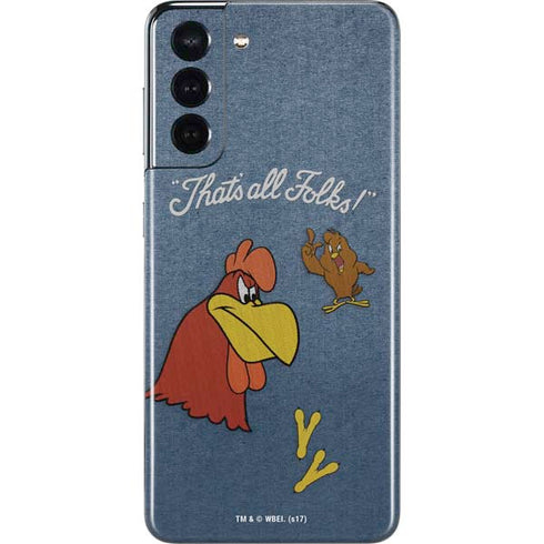 Looney Tunes Foghorn Leghorn Thats All Folks Galaxy S21 5G Skin
