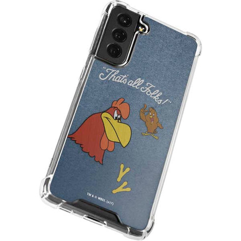 Looney Tunes Foghorn Leghorn Thats All Folks Galaxy S21 FE Clear Case