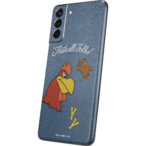Looney Tunes Foghorn Leghorn Thats All Folks Galaxy S21 Plus 5G Skin