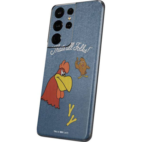 Looney Tunes Foghorn Leghorn Thats All Folks Galaxy S21 Ultra 5G Skin