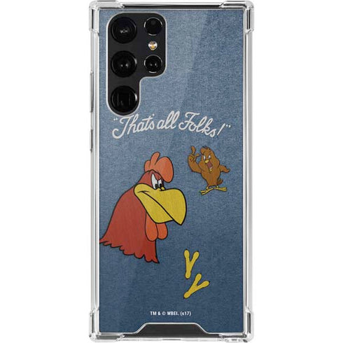 Looney Tunes Foghorn Leghorn Thats All Folks Galaxy S22 Ultra Clear Case