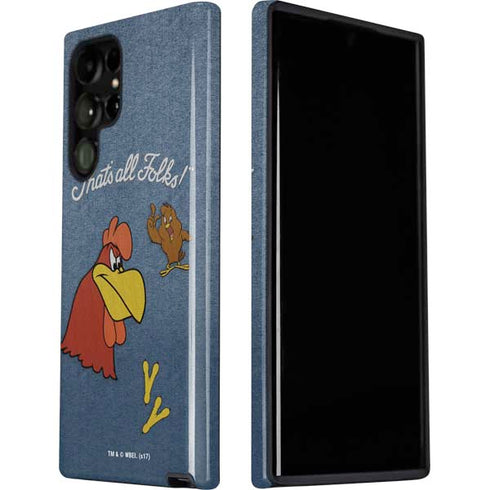 Looney Tunes Foghorn Leghorn Thats All Folks Galaxy S22 Ultra Pro Case