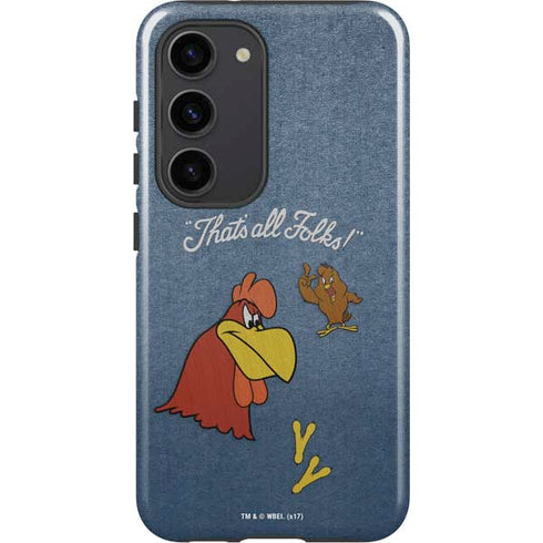 Looney Tunes Foghorn Leghorn Thats All Folks Galaxy S23 Pro Case