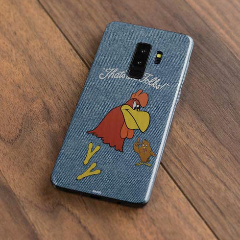 Looney Tunes Foghorn Leghorn Thats All Folks Galaxy S9 Plus Skin