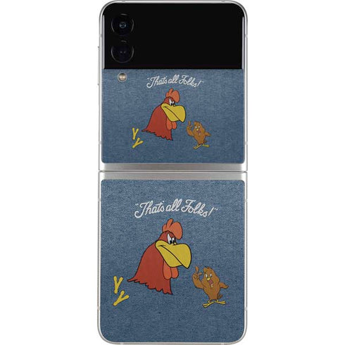 Looney Tunes Foghorn Leghorn Thats All Folks Galaxy Z Flip3 5G Skin
