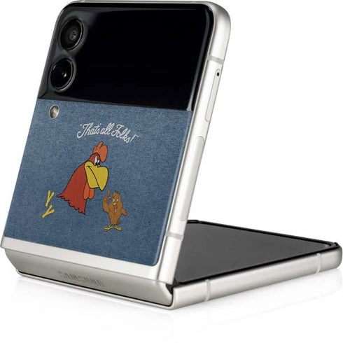 Looney Tunes Foghorn Leghorn Thats All Folks Galaxy Z Flip3 5G Skin