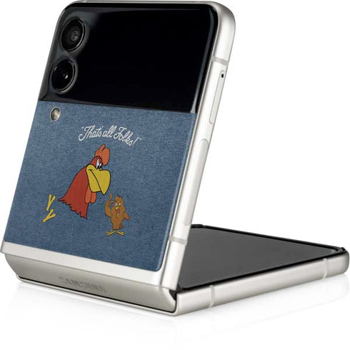 Looney Tunes Foghorn Leghorn Thats All Folks Galaxy Z Flip4 5G Skin
