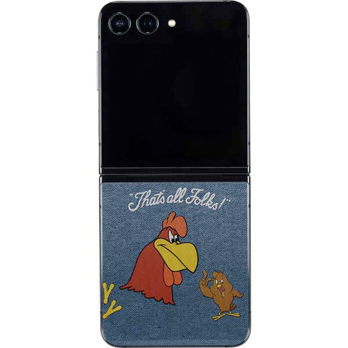 Looney Tunes Foghorn Leghorn Thats All Folks Galaxy Z Flip5 5G Skin