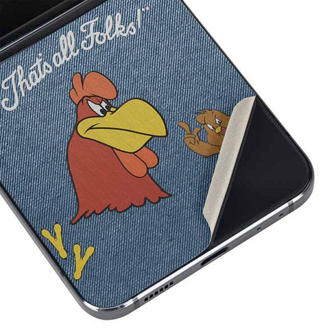 Looney Tunes Foghorn Leghorn Thats All Folks Galaxy Z Flip5 5G Skin