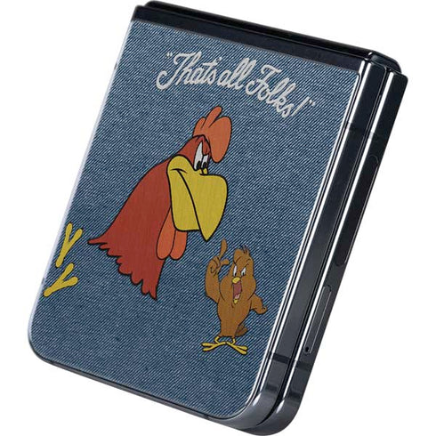 Looney Tunes Foghorn Leghorn Thats All Folks Galaxy Z Flip5 5G Skin