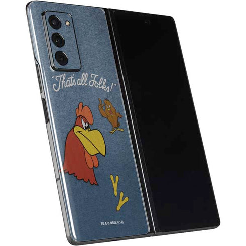 Looney Tunes Foghorn Leghorn Thats All Folks Galaxy Z Fold2 5G Skin
