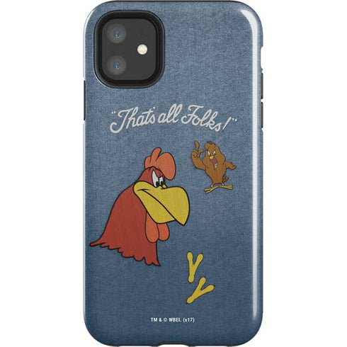 Looney Tunes Foghorn Leghorn Thats All Folks iPhone 11 Impact Case