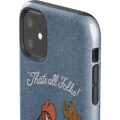 Looney Tunes Foghorn Leghorn Thats All Folks iPhone 11 Impact Case
