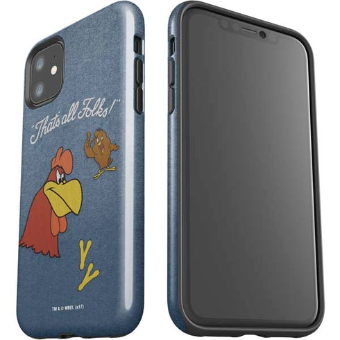 Looney Tunes Foghorn Leghorn Thats All Folks iPhone 11 Impact Case