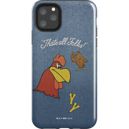 Looney Tunes Foghorn Leghorn Thats All Folks iPhone 11 Pro Max Impact Case