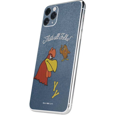 Looney Tunes Foghorn Leghorn Thats All Folks iPhone 11 Pro Max Skin