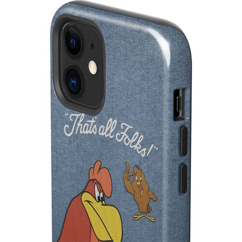 Looney Tunes Foghorn Leghorn Thats All Folks iPhone 12 Impact Case