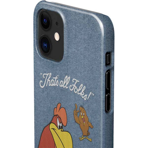 Looney Tunes Foghorn Leghorn Thats All Folks iPhone 12 Mini Lite Case