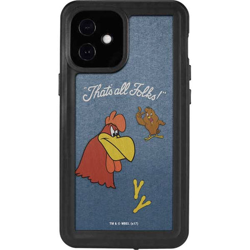 Looney Tunes Foghorn Leghorn Thats All Folks iPhone 12 Mini Waterproof Case