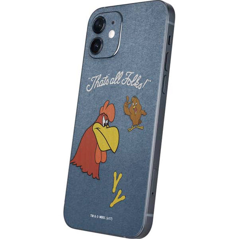 Looney Tunes Foghorn Leghorn Thats All Folks iPhone 12 Skin