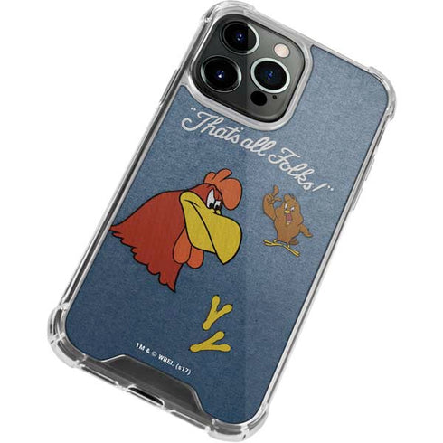 Looney Tunes Foghorn Leghorn Thats All Folks iPhone 13 Pro Max Clear Case