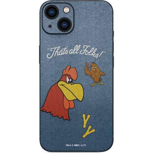Looney Tunes Foghorn Leghorn Thats All Folks iPhone 14 Plus Skin