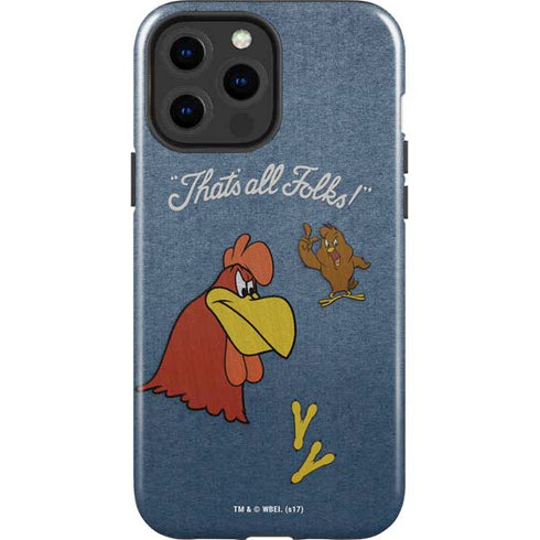Looney Tunes Foghorn Leghorn Thats All Folks iPhone 15 Pro Max Impact Case