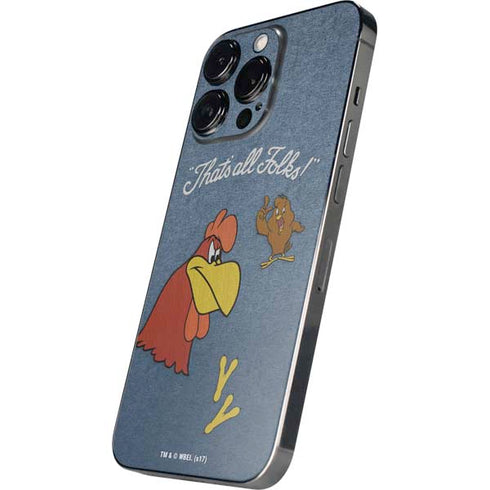 Looney Tunes Foghorn Leghorn Thats All Folks iPhone 14 Pro Skin