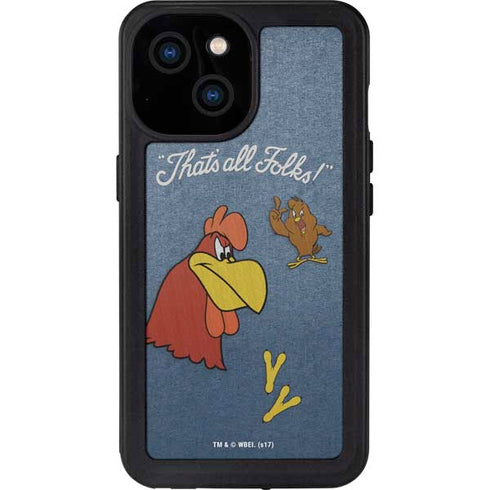 Looney Tunes Foghorn Leghorn Thats All Folks iPhone 15 Waterproof Case