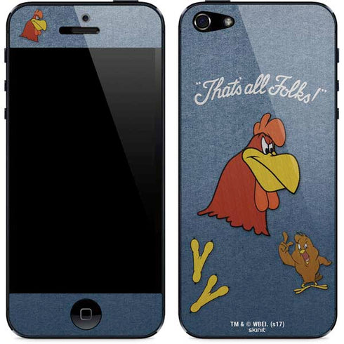 Looney Tunes Foghorn Leghorn Thats All Folks iPhone 5/5s/5SE Skin