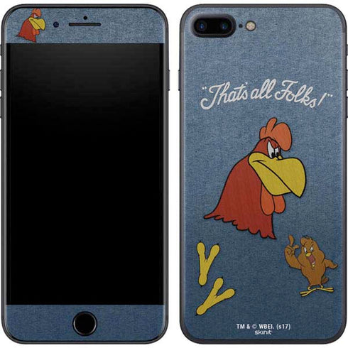 Looney Tunes Foghorn Leghorn Thats All Folks iPhone 8 Plus Skin
