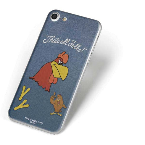 Looney Tunes Foghorn Leghorn Thats All Folks iPhone 8 Skin