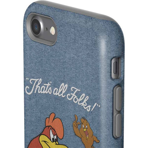 Looney Tunes Foghorn Leghorn Thats All Folks iPhone SE (2nd & 3rd Gen) Pro Case