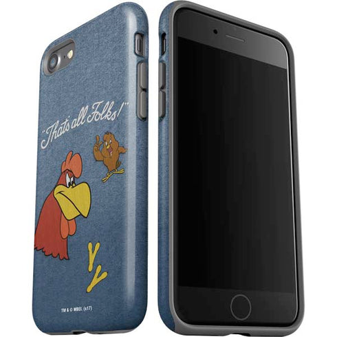 Looney Tunes Foghorn Leghorn Thats All Folks iPhone SE (2nd & 3rd Gen) Pro Case