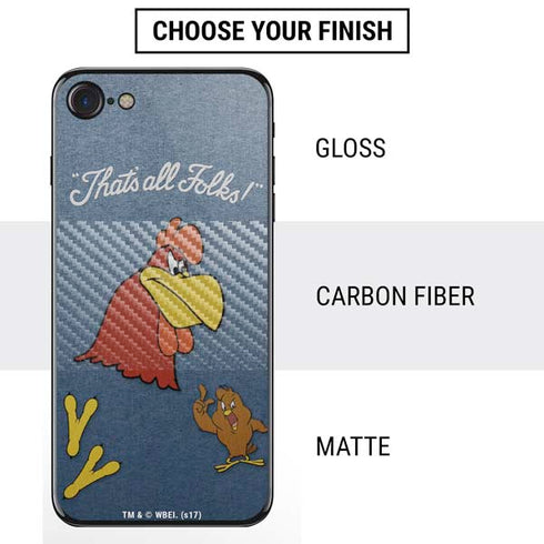 Looney Tunes Foghorn Leghorn Thats All Folks iPhone SE (2nd & 3rd Gen) Skin