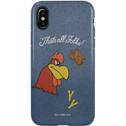 Looney Tunes Foghorn Leghorn Thats All Folks iPhone X Pro Case