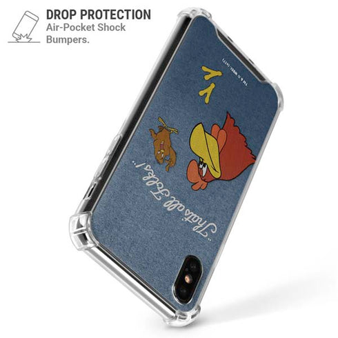 Looney Tunes Foghorn Leghorn Thats All Folks iPhone XS Max Clear Case