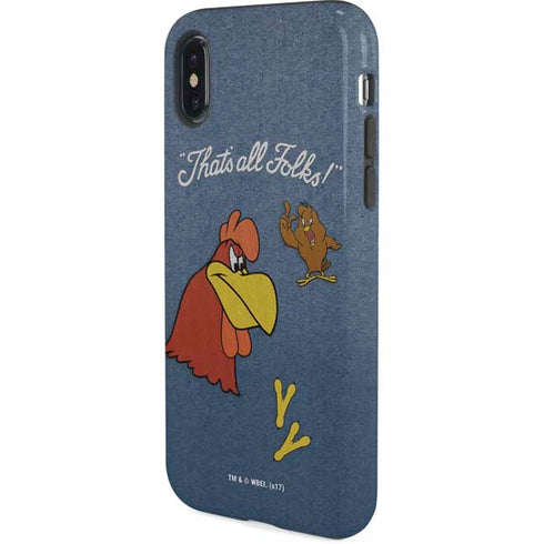Looney Tunes Foghorn Leghorn Thats All Folks iPhone XS Pro Case
