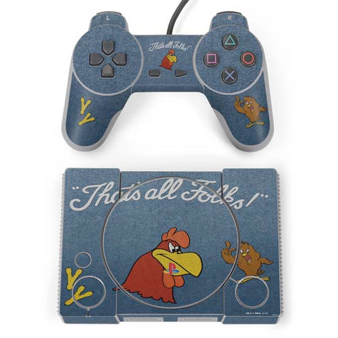 Looney Tunes Foghorn Leghorn Thats All Folks PlayStation Classic Bundle Skin