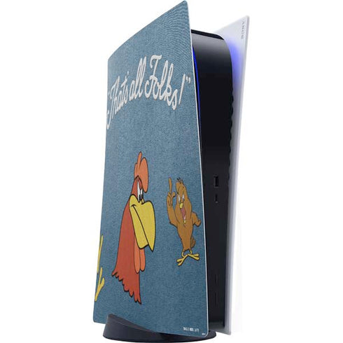 Looney Tunes Foghorn Leghorn Thats All Folks PS5 Digital Edition Console Skin