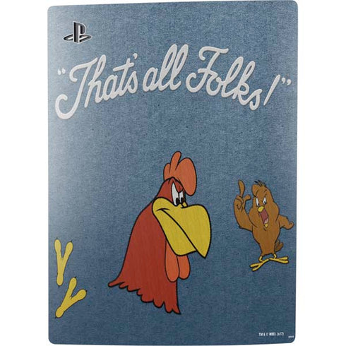 Looney Tunes Foghorn Leghorn Thats All Folks PS5 Digital Edition Console Skin