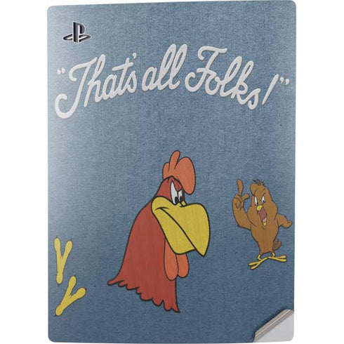Looney Tunes Foghorn Leghorn Thats All Folks PS5 Digital Edition Console Skin