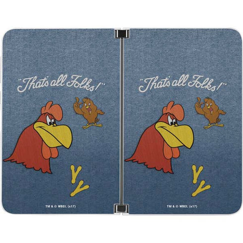 Looney Tunes Foghorn Leghorn Thats All Folks Surface Duo Skin