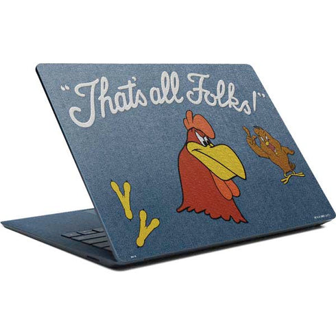 Looney Tunes Foghorn Leghorn Thats All Folks Surface Laptop Skin